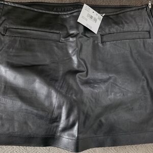 American Eagle Black Leather Women's Skort